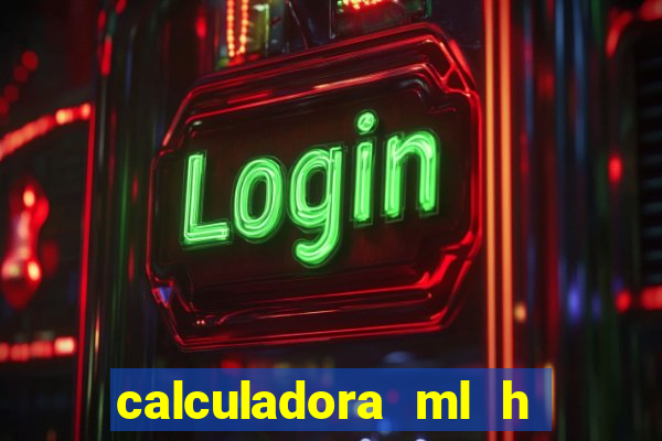 calculadora ml h para mcg kg min